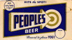 PEOPLES BEER HITS the SPOT.